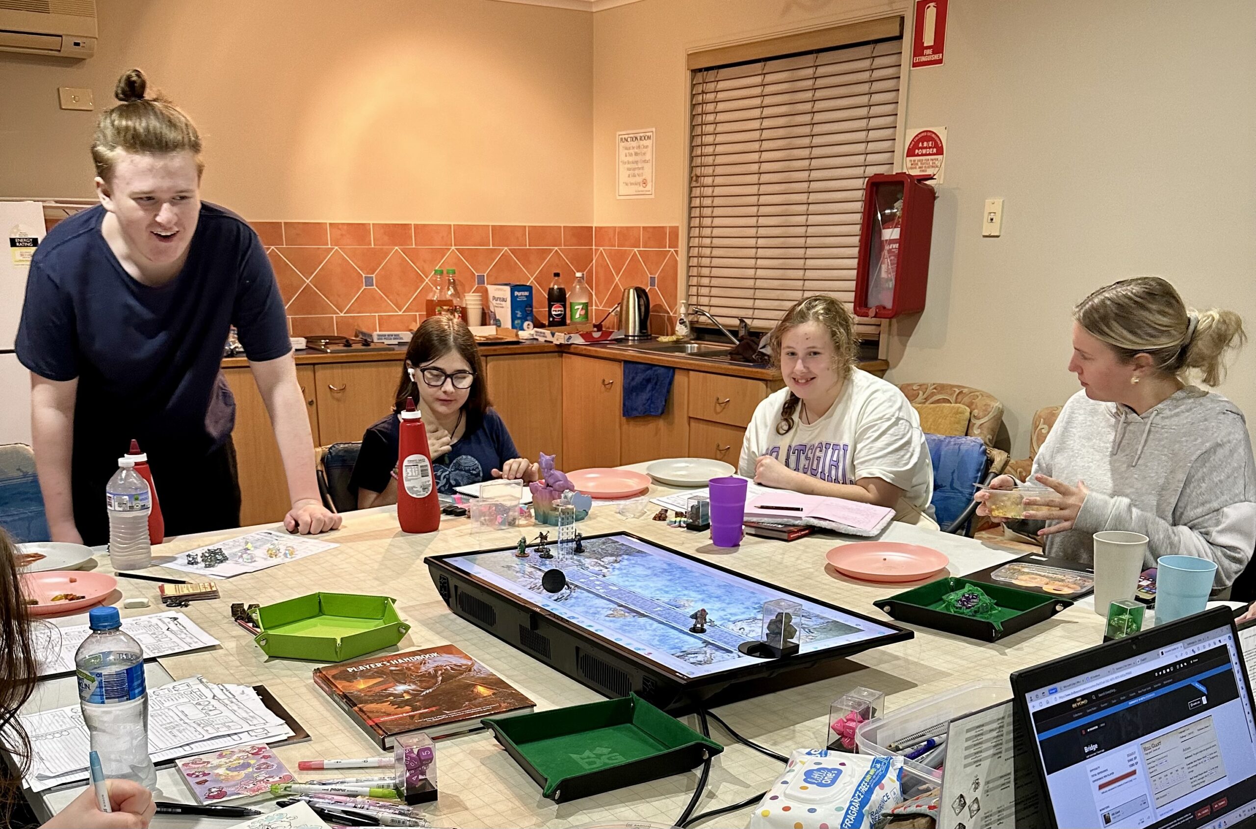 Participants taking part in a term program