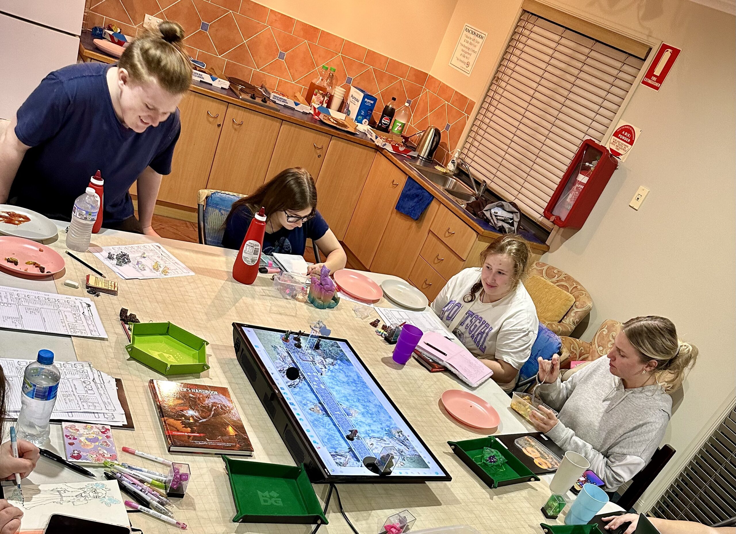 Participants working together around a table