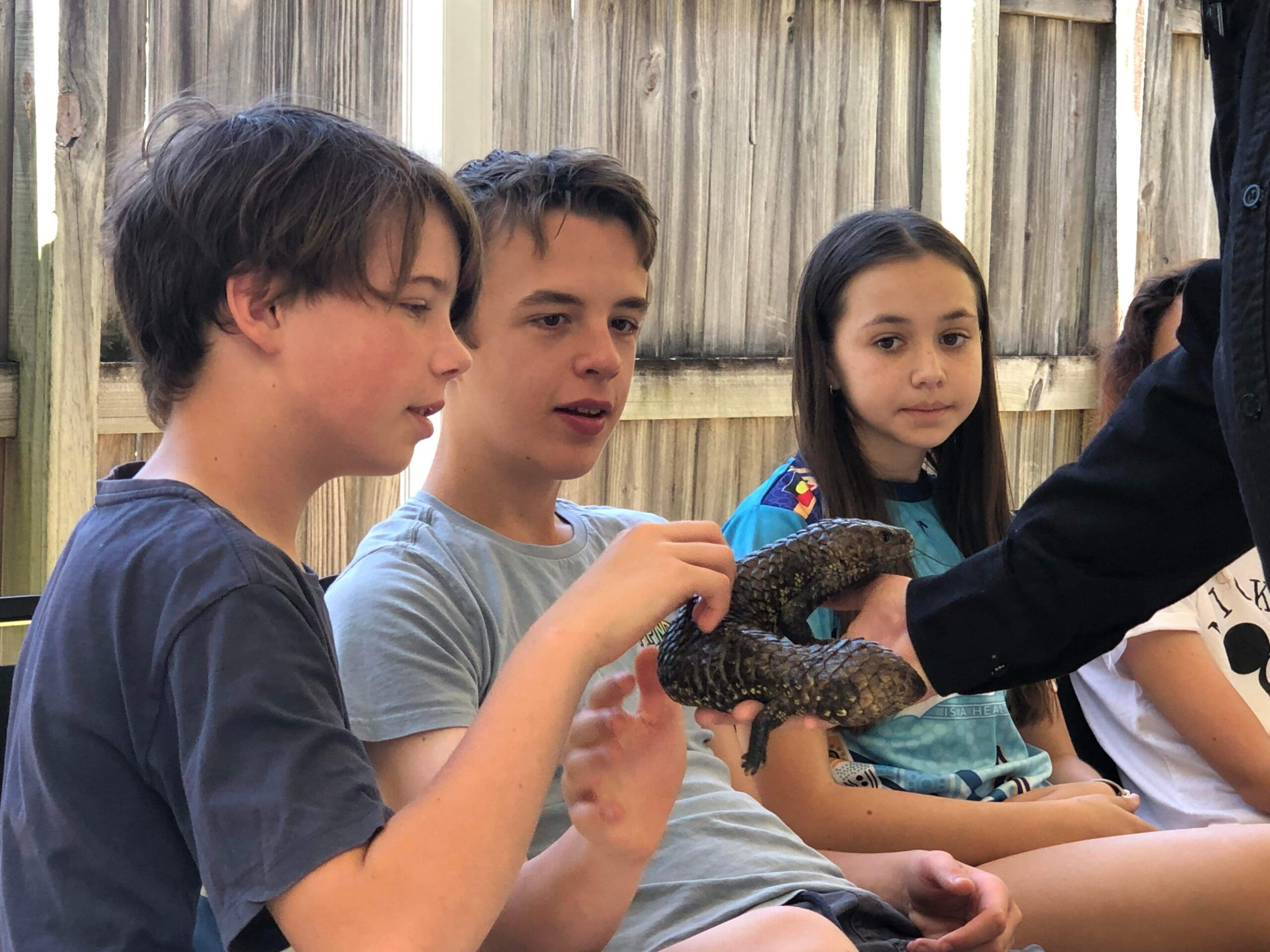 Participants playing a tabletop game together